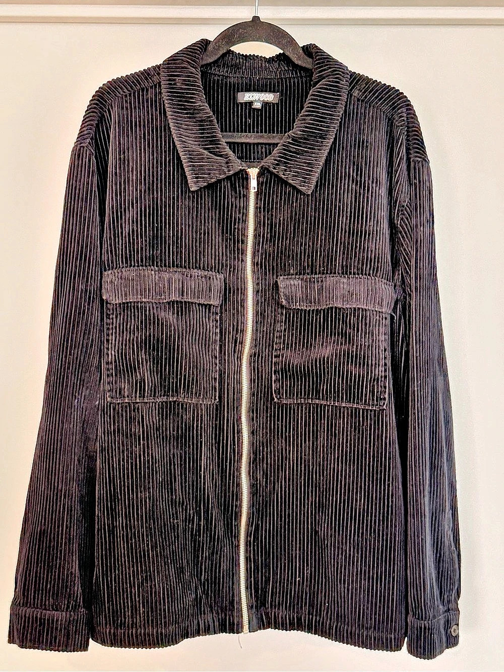 Elwood Corduroy Zip Jacket Black XXL